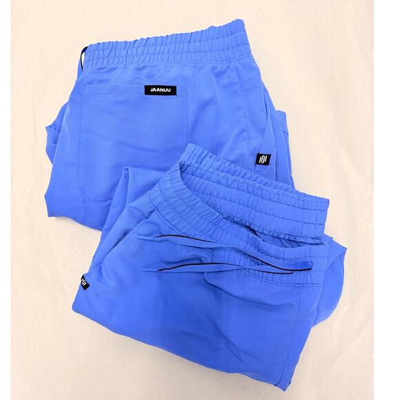 Jaanuu Bundle 2pcs Neo Everyday Cargo Scrub Joggersv Ceil Blue 2X - Picture 2 of 5